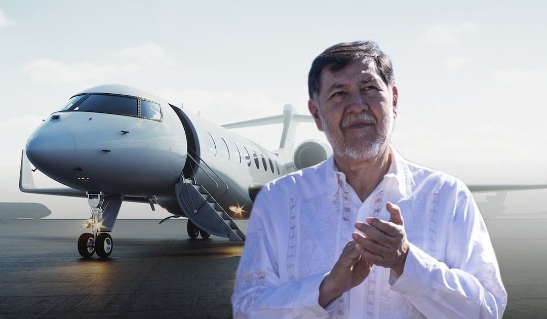 Noroña renta avión privado para realizar gira por Coahuila por 2 mil dólares la hora